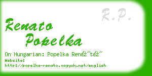 renato popelka business card